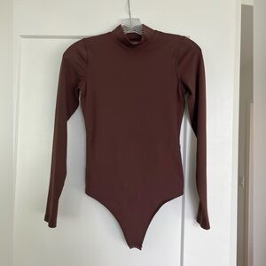 Abercrombie is long sleeve soft collection mock neck bodysuit